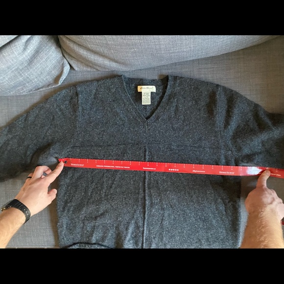 Eddie Bauer 100% lambs wool sweater size L - Picture 6 of 7